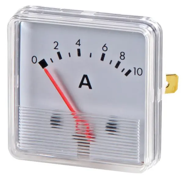 HOBUT Panneau analogique d'indicateur de charge de batterie, ampèremètre 0A à 5