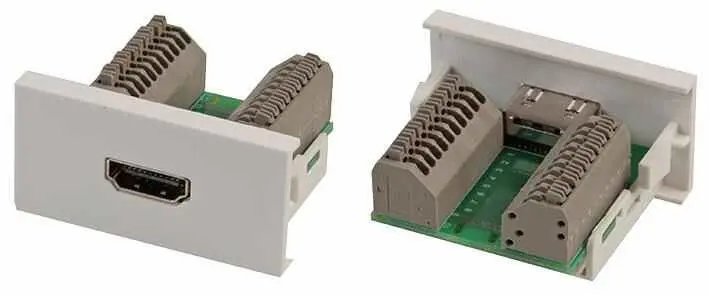 Clever Little Box Conec2 HDMIスナップインモジュール スクリューレス押し込み式 50x25mm