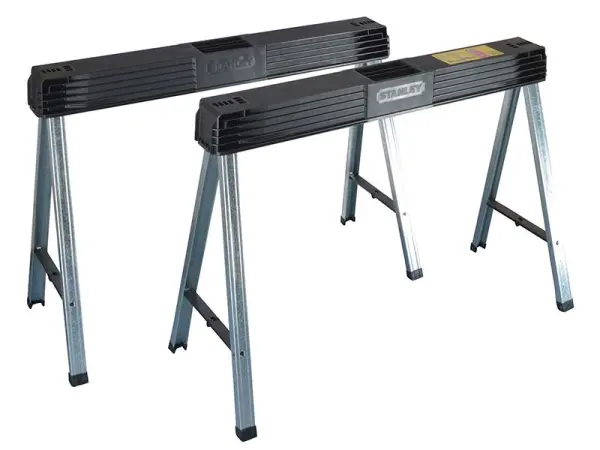 STANLEY® - Cavaletes de Serrar Dobráveis em Alumínio, Pack Duplo, Carga Máx. 34