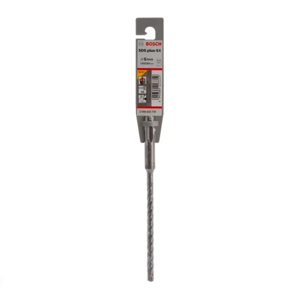 Bosch Sds+ 5X Punta Trapano per Muratura, 6 x 100 x 160mm