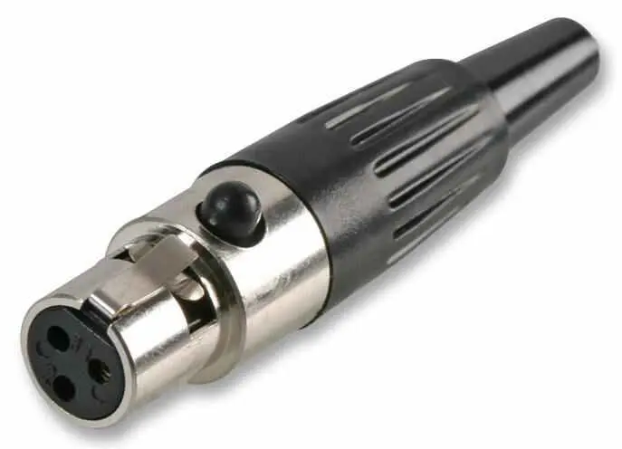 Pro Signal Mini-XLR Ενσύρματη Υποδοχή, 3-Pin, Επιχρυσωμένη
