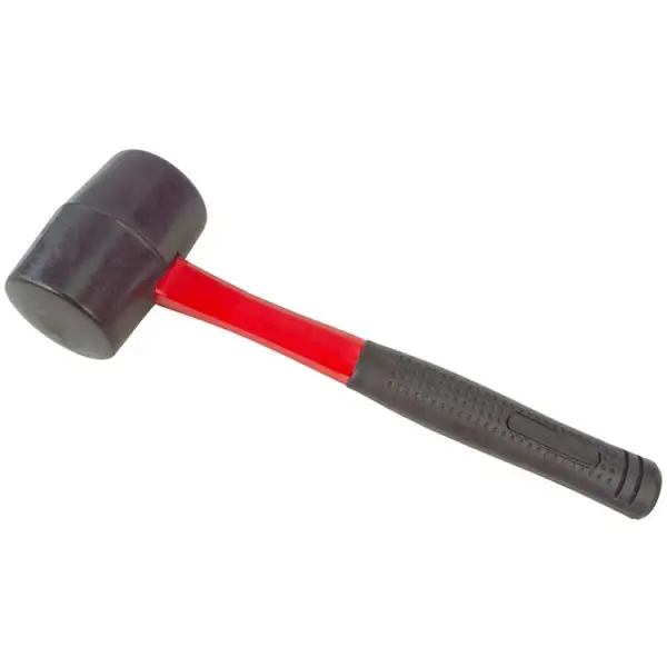 Amtech Black Rubber Mallet with Fibreglass Shaft 16oz