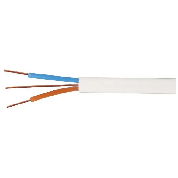 PRO POWER Twin and Earth Cable, 2.5mm², LSOH, 100m Reel, White