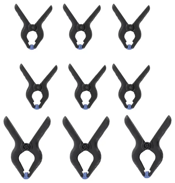 MODELCRAFT Nylon Grip Clamps Set, 9 Piece