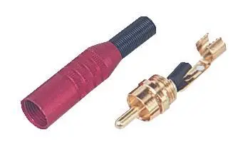 DELTRON ENCLOSURES - Plug Fónó Plátáilte Óir, Buí, 10.6mm