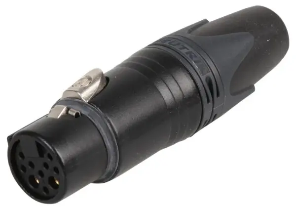 NEUTRIK  8+2 ports Prise XLR, Métal Noir, Verrouillage Sécurisé