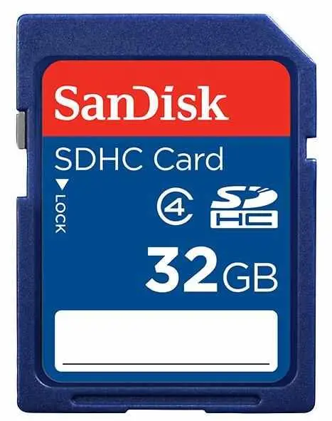 SanDisk 32GB SDHC Memory Card, Class 4, for Cameras