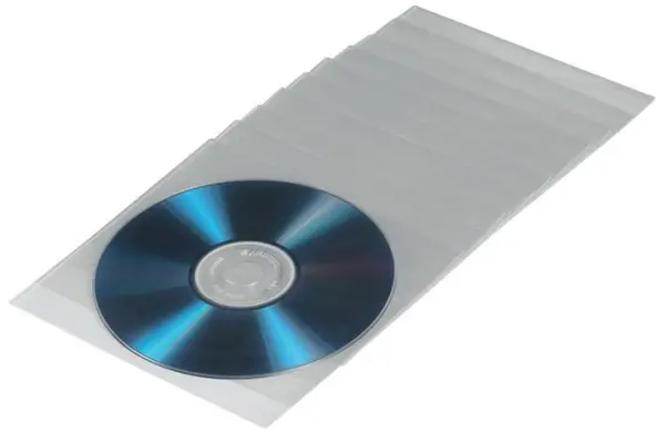 HAMA Transparent CD/DVD Protective Sleeves, 100 Pack