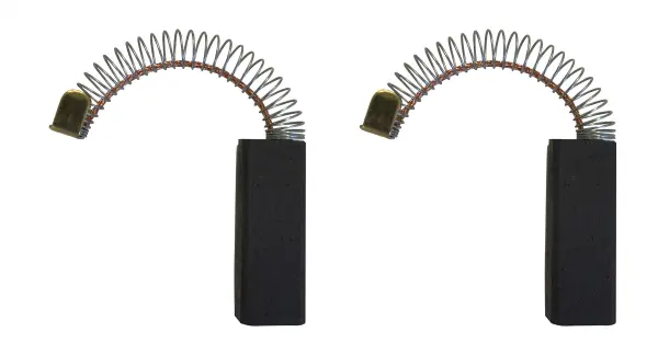 Pair of Carbon Brushes for Vacuum Cleaners - 6.3 x 11 x 30mm