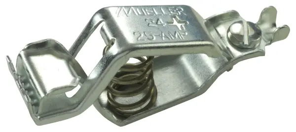 Mueller Electric Zinc-Plated Steel Grounding Clip, 25A, 72mm