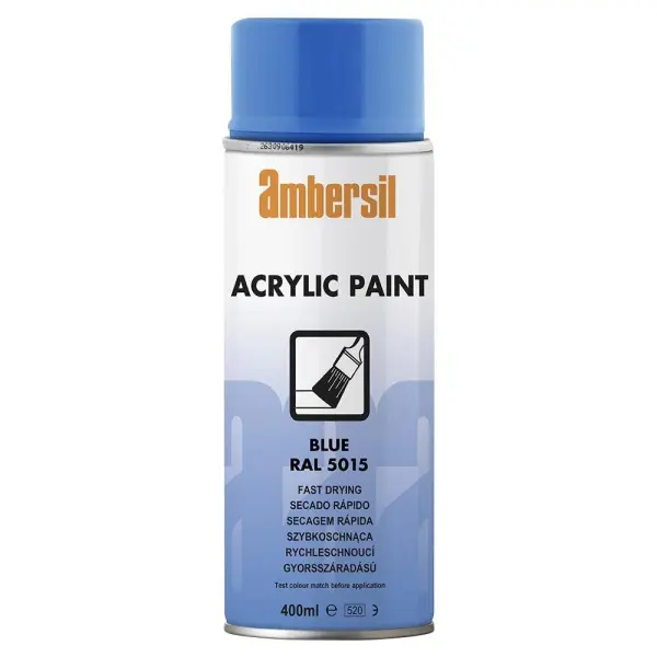 AMBERSIL Acrylic Paint Blue RAL 5015, 400ml