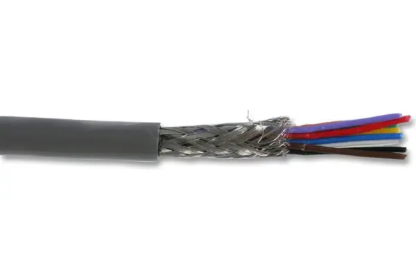 MULTICOMP PRO - 7-1-9C 9-adriges abgeschirmtes Kabel, 0,1mm, grau, 25m