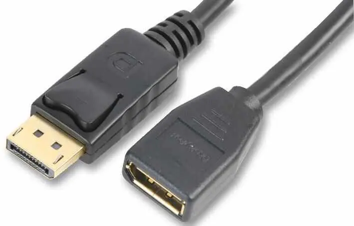 Pro Signal כבל DisplayPort 1.2 זכר לנקבה, 3 מטר שחור