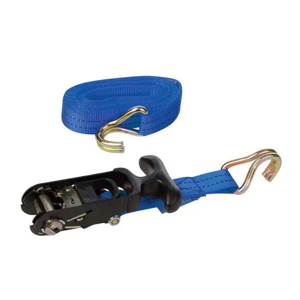 Silverline Rubber-Handled Ratchet Tie Down Strap 4.5m x 30mm, 400kg Capacity