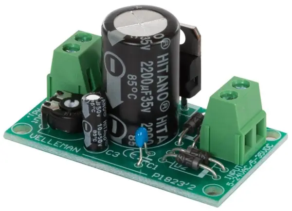 WHADDA Módúl Soláthair Cumhachta Inroghnóithe, 1.2V-30V, 1A