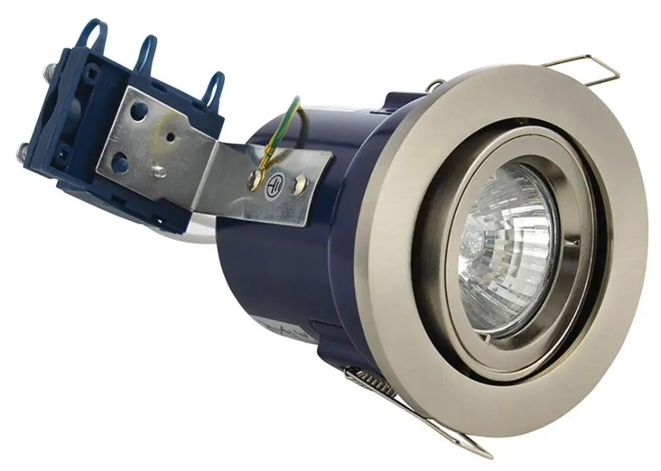 FORUM LIGHTING サテンチローム調節可能耐火仕様ダウンライト