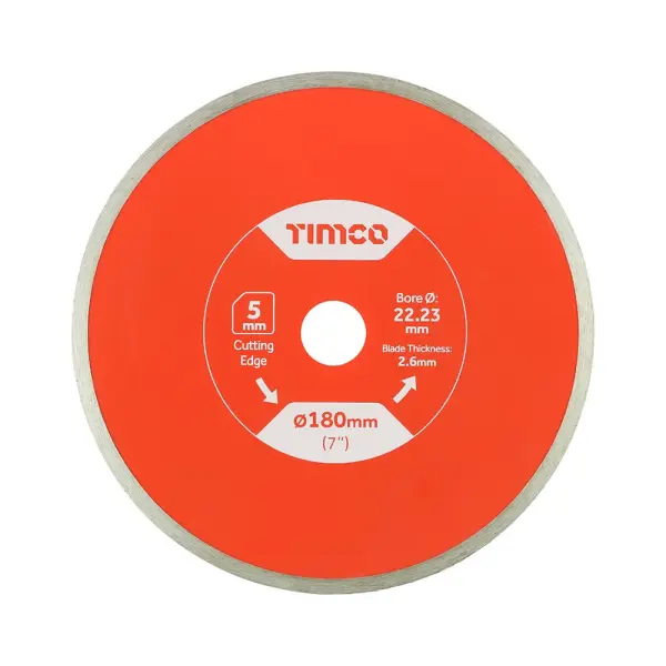 Timco - Lann Diamaint Úsáid Ghinearálta 180mm x 22.2mm