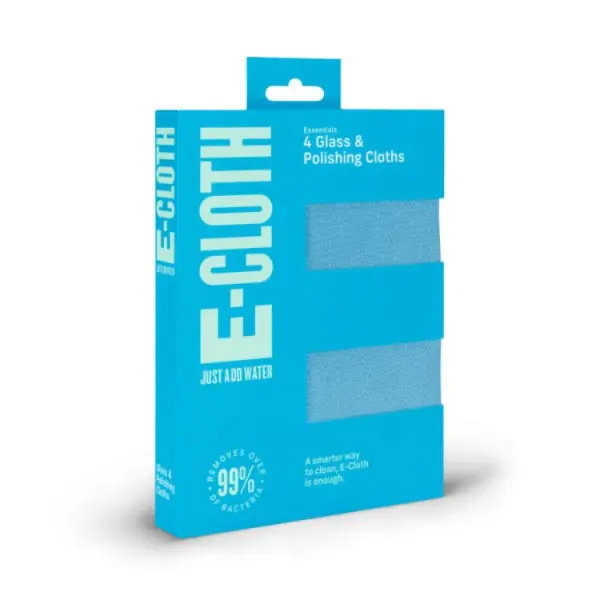 E-Cloth Glass & Polishing Cloth 4-Pack