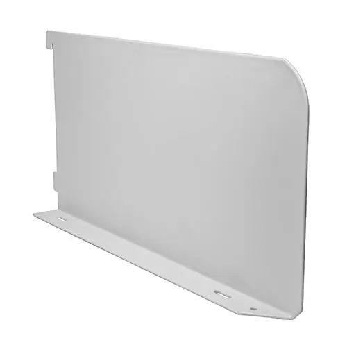 Timco Twin Slot Shelf End, White, 305mm, Steel