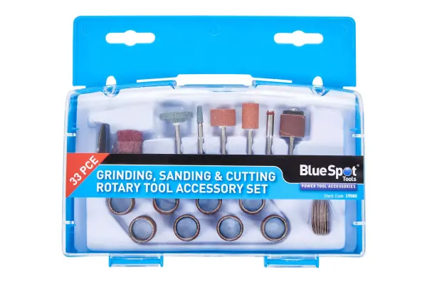 Blue Spot Tools - 33-teiliges Zubehörset zum Schleifen, Schleifen & Schneiden
