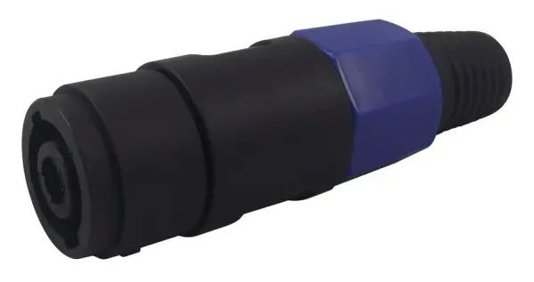 Prise audio Cliff en ligne, 4 pôles, plaquée nickel