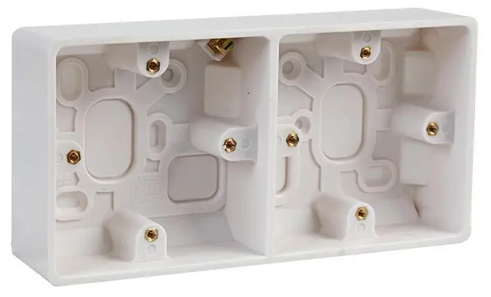 BG - Kotak Permukaan Berganda, 37mm (D), Putih