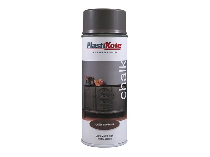 PlastiKote Chalk Finish Spray, Caffe Espresso, 400ml
