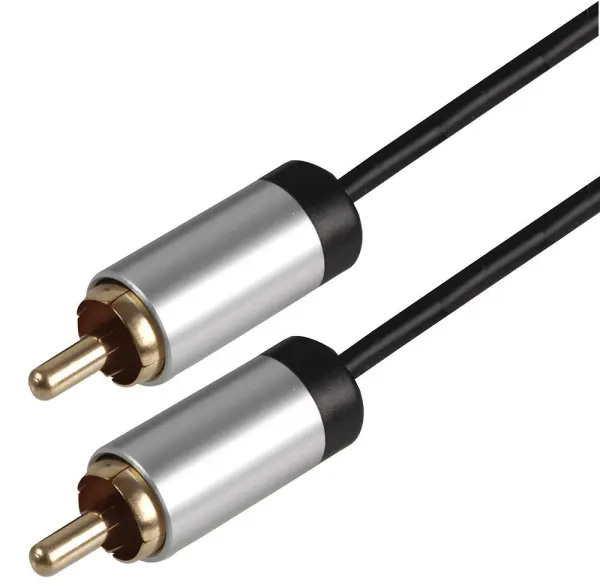 PRO SIGNAL Λεπτό Καλώδιο Phono (RCA) με Χρυσωμένες Επαφές, 2m