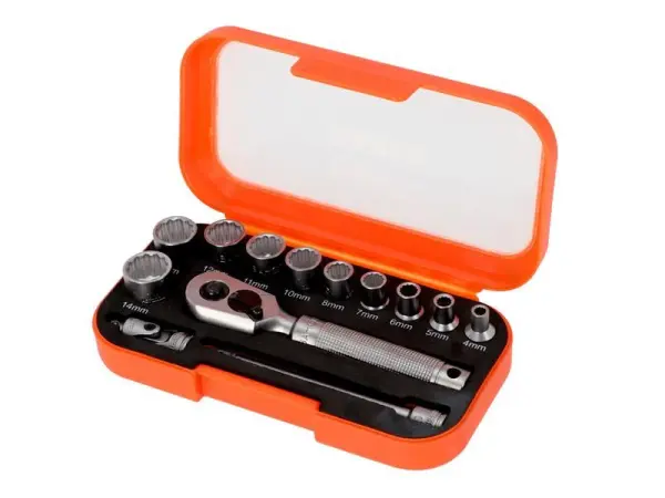 Bahco 1/4インチドライブ 13ピース ソケットセット 510g