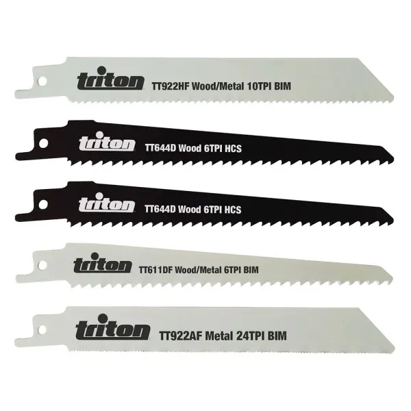 Triton - Set Bilah Gergaji Reciprocating 5 Keping - 150mm
