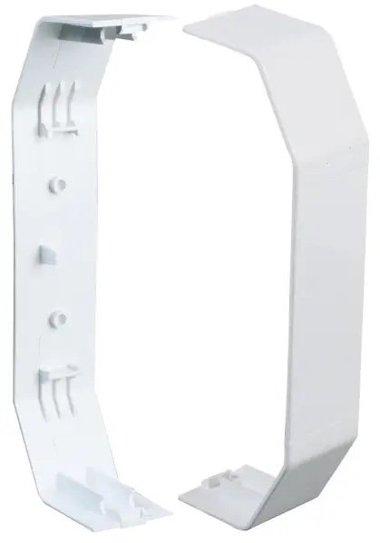 PRO POWER Dado Trunking Coupler, White PVC-U, Pack of 2