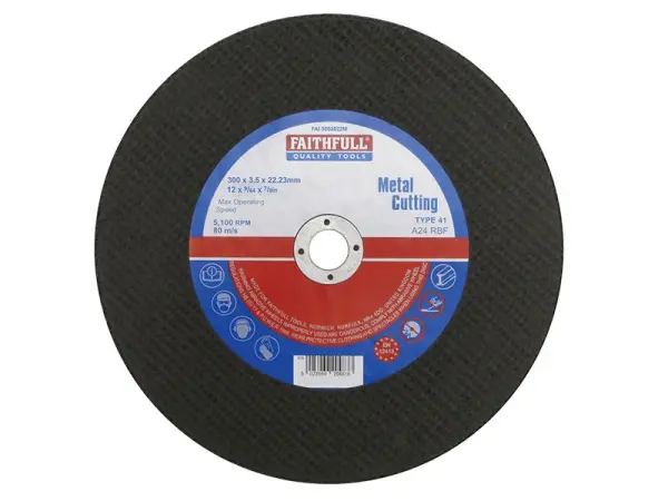 Faithfull Disque de coupe pour métaux 300 x 3,5 x 22,23 mm