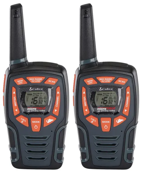 Cobra 10km Two-Way Radio Pair with Charging Dock