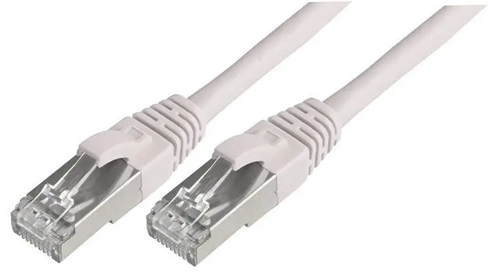 CONNECTIX Cable Ethernet Cat6a SFTP, RJ45 Macho a Macho, 2m, Blanco