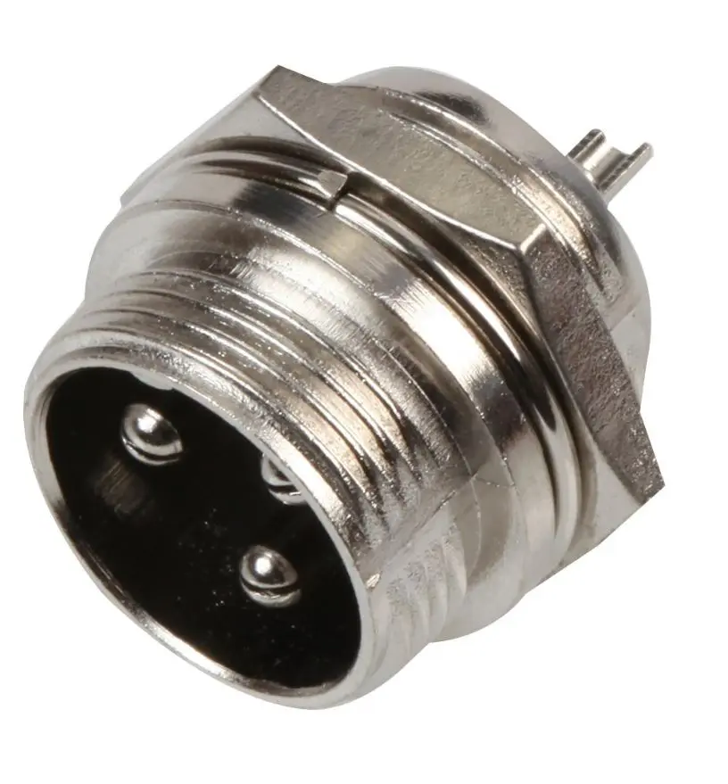 PRO SIGNAL 3-Pole Panel Mount Plug, Solder Pin
