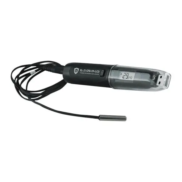Lascar 21CFR Temperature Data Logger with LCD, -40 to +125°C