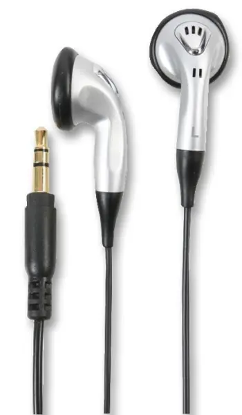 PRO SIGNAL Silver Stereo Earphones for MP3 & CD Players