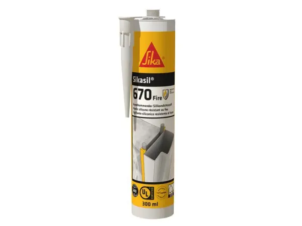Sika Sikacryl-670 耐火シリコーンシーリング材 ホワイト 380ml