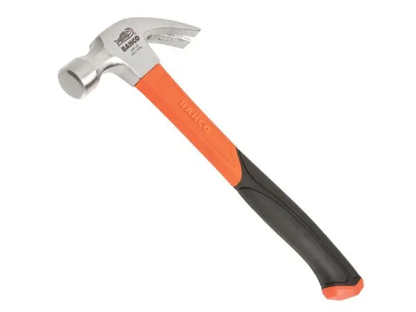 Bahco 428 Curved Claw Hammer, 570g, Fibreglass Handle