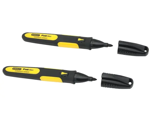 STANLEY® Fijne Punt Permanent Marker Zwart (Set van 2)