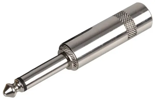 REAN 6.35mm 2-Way 니켈 도금 플러그