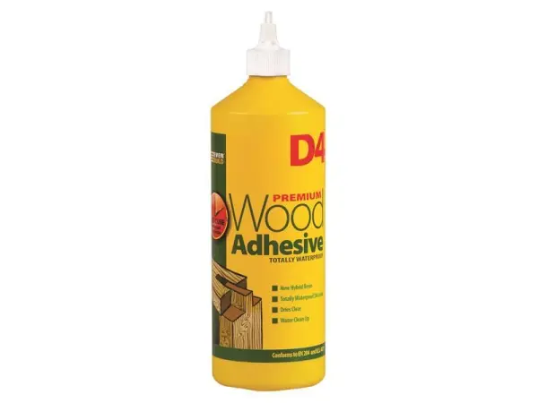 Everbuild Sika D4 Wood Adhesive, Waterproof, 1 Litre