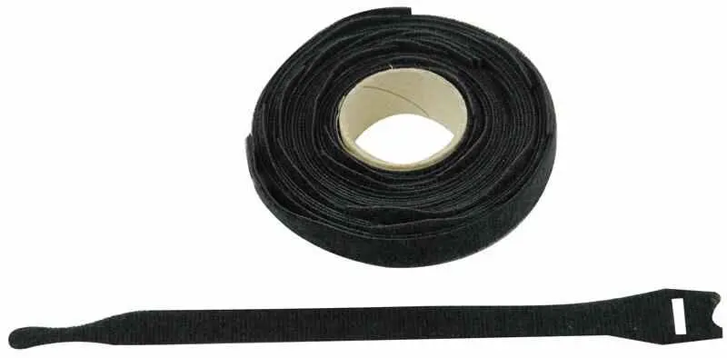 VELCRO® אבזמי הצמדה עמידי אש (20x200 מ״מ, שחור) - חבילת 25 יחידות