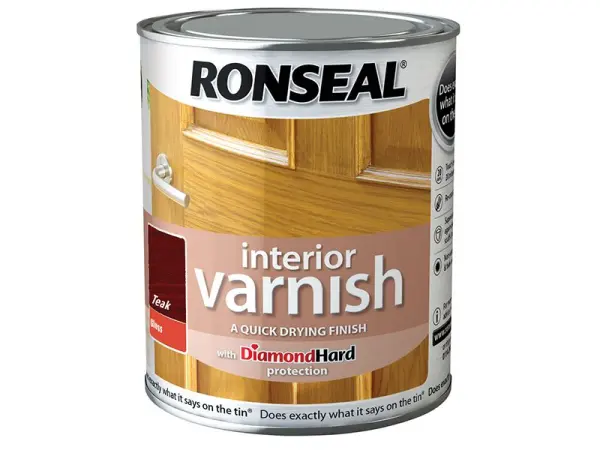 Ronseal - Vernis brillant rapide teck pour intérieur, 750ml
