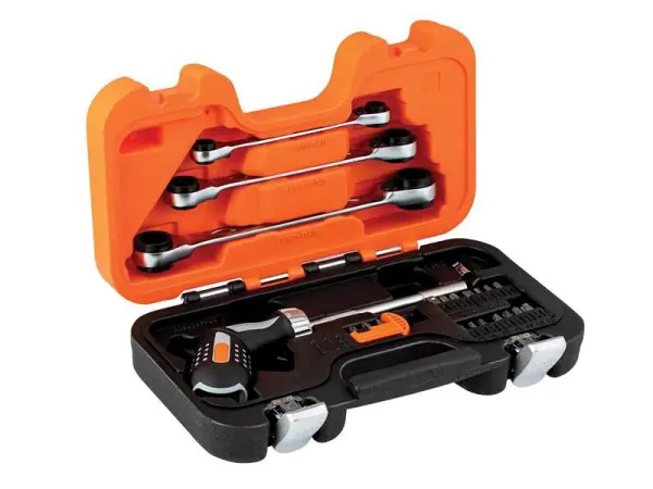 Bahco Pistol Grip Ratcheting Screwdriver Set, 25-Piece