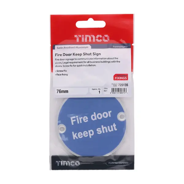 Timco - Σήμα Κλειδωμένη Πυρασφαλής Πόρτα