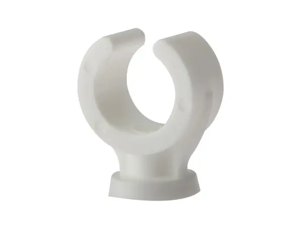 ForgeFix Jednoduchá otevřená svorka na trubky 22mm, polypropylen, balení 100 ks