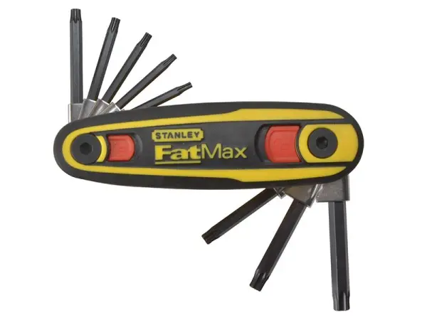 STANLEY FatMax Σειρά Κλειδιών TORX με Κλείδωμα, 8 τεμάχια (TX9-TX40)
