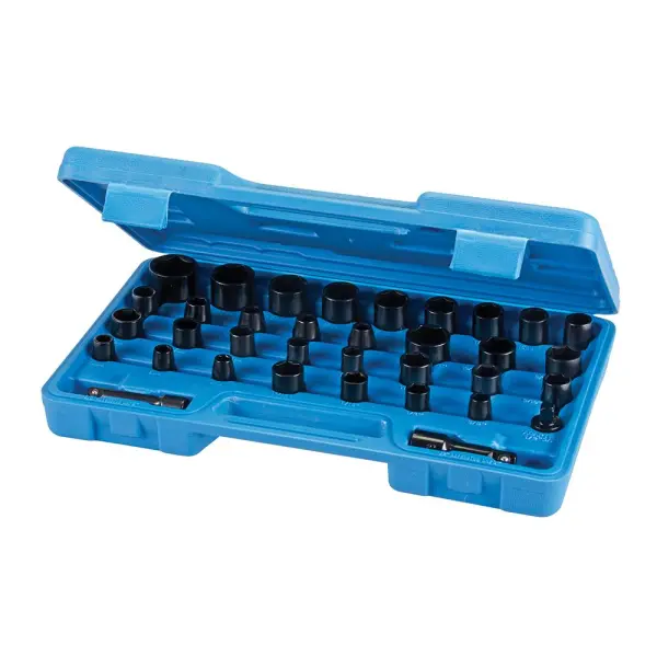 Silverline 35-Piece Impact Socket Set - Chrome Vanadium