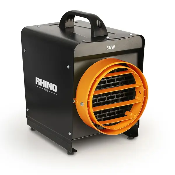 Rhino Termoventilatore FH3 2.8kW, 230V, in Acciaio Resistente